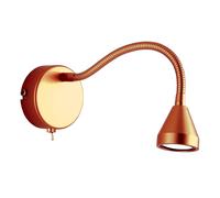 Busch LED wall light Mini, flexible arm, antique, 5,000K