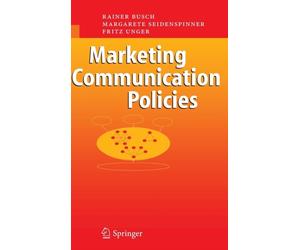 Busch - Marketing Communication Policies - New hardback or cased book - X555z
