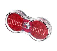 Busch & Müller Unisex - Adult Toplight Flat S Plus LED Pannier Rack Rear Light, Red, Transparent, One Size