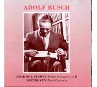 Busch Plays Beethoven, Brahms and Busoni