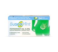 Buscomint Peppermint Oil 0.2ml Gastro-Resistant 24 Capsules