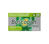 Buscopan IBS Relief - Targets the Source of IBS Pain and Cramps- starts to work in 15 minutes - 20 Tablets- - Relief from IBS Pain & discomfort