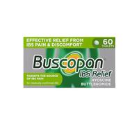Buscopan, Targets The Source of Belly Pain, Cramps & Discomfort, Starts to Work in 15 Minutes, 60 Tablets, Relief from IBS Stomach Pain, Cramps & Discomfort