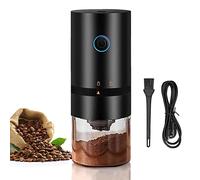 Busdeals Electric Coffee Grinder, Portable Automatic Burr Coffee Grinder with Clean Brush, USB Rechargeable, Small Coffee Bean Grinder for Home Office(Black), 125