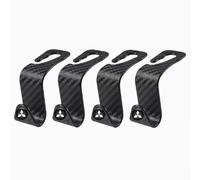 BUSDPL 4 Pcs Car Seat Back Hook for Mitsubishi ASX Colt Eclipse Cross/Eclipse Lancer Outlander, Headrest Hanger Backrest Storage Hooks 360 Rotatable Organizer Car Interior Accessories