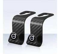 BUSDPL 4 Pcs Car Seat Back Hook for Volvo V40 (2012-2019), Headrest Hanger Backrest Storage Hooks 360 Rotatable Organizer Car Interior Accessories