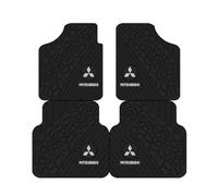 BUSDPL 4 Piece Car Floor Mat for Mitsubishi L200 V Double Cab 2015-2018, Water Proof Easy To Clean Front Rear Carpet Heelpad Extra Durability Car Interior Accessory