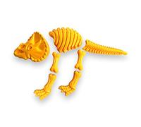 BUSDUGA 4204 Sand Moulds for a Dinosaur, Yellow, 54 cm, Plaster or Modelling Cement Shapes, Triceratops Dino Mould