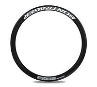 BUSEB Bicycle Wheel Stickers Bon-tra-ger Aeo-lus E-li-te 35 TLR Road Bike Wheel Hub Carbon Rim Wheelset Sticker Bike Decoration Sticker (Color : White)