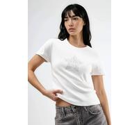 Busem Women's Stone Detailed Crew Neck T-Shirt in White | Size: Small Busem White S