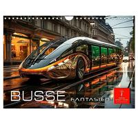 Buses fantasies UK-Version (Wall Calendar 2026 DIN A4 Landscape), CALVENDO 12 Month Wall Calendar