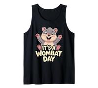 Bush Aesthetic Australian Animal Down Under Lovely Wombat Tank Top