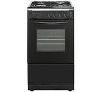 Bush AG56SBX 50cm Single Oven Gas Cooker - Black