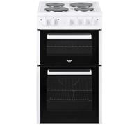 Bush BETAW50W 50cm Double Oven Electric Cooker - White