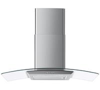 Bush BGH90SS 90cm Chimney Cooker Hood - Stainless Steel