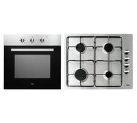 Bush BIBGP 60cm Gas Pack & Electric Single Oven - S/Steel