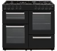 Bush BRC100RDHEB 100cm Dual Fuel Range Cooker - Black