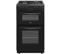 Bush CTFS50TWNGCB 50cm Twin Cavity Gas Cooker - Black