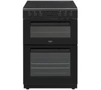 Bush CTFS60DBLECB 60cm Double Oven Electric Cooker - Black