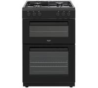 Bush CTFS60DFCB 60cm Double Oven Dual Fuel Cooker - Black