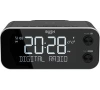 Bush DAB/DAB+ FM Clock Radio & USB/Wireless Charging - Black