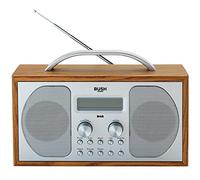 BUSH DAB/FM STEREO RADIO IN A WOODEN CABINET