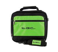 Bush DVD1205BUK 12" Slim line Dual Screen Portable DVD Portable DVD Player Twin Compartment Case Bag by TGC ® (Electric Green & Black)