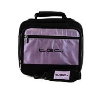 Bush DVD1205BUK 12" Slim line Dual Screen Portable DVD Portable DVD Player Twin Compartment Case Bag by TGC ® (Electric Purple & Black)