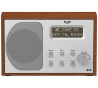 Bush Lisbon Digital DAB FM Portable Radio-Brown Wood Effect