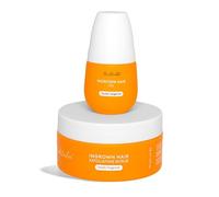 Bushbalm 2 Step Routine for Rough Skin - Soft Flared Enriched Hair Oil (30ml) and Gentle Exfoliating Scrub (8 oz)