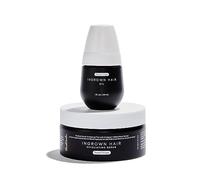 Bushbalm 2 Step Routine for Rough Skin - Soft Flared Enriched Hair Oil (30ml) and Gentle Exfoliating Scrub (8 oz)