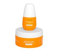 Bushbalm Ingrown Hair and Razor Bumps 2-Step Routine - Moisturize and Calm - Ingrown Hair Oil (30 ml) and Exfoliating Scrub (236 ml) - Vanilla Tangerine