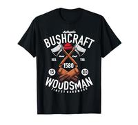 Bushcraft Axe Wilderness Outdoor Survival Hiking Gift Idea T-Shirt