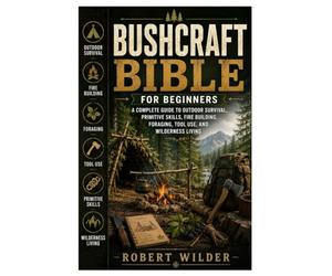 Bushcraft Bible for Beginners: A Complete Guide to Outdoor Survival, Primitive Skills, Fire Building, Foraging, Tool Use, and Wilderness Living