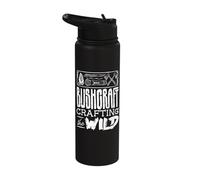 Bushcraft Camping Crafting The Wild Adventure Stainless Steel Insulated Water Bottle
