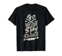 Bushcraft Camping Go Wild Stay Skilled T-Shirt