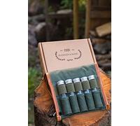 Bushcraft Camping Spice Kit Portable with Glass Jars, Funnel and Carabiner Great for Backpack and Travel Glamping Camping Gifts