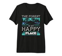 Bushcraft Camping The Forest is My Happy Place Premium T-Shirt