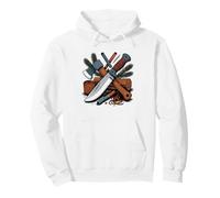 Bushcraft Debris Shelter Build Forest Scene Minimalist Art Pullover Hoodie