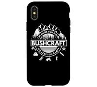 Bushcraft Knowlede Bushcrafter Nature Bush Woodcraft Camper Case for iPhone X/XS