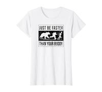 Bushcraft Nature Wildlife Bear Camping Hiking Photographers Value Graphic T-Shirt, Women, White, L