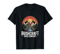 Bushcraft Over Comfort Wilderness Camping Survival T-Shirt
