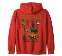 Bushcraft Prepper Survival Bushcrafting Workshop saying Zip Hoodie