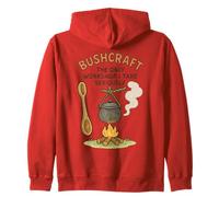 Bushcraft Prepper Survival Bushcrafting Workshop Zip Hoodie