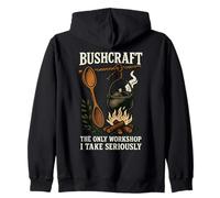 Bushcraft Prepper Survival Bushcrafting Workshop Zip Hoodie