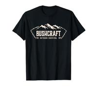 Bushcraft Skills Outdoor Survival Living Nature Camping Value Graphic T-Shirt