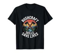Bushcraft Skills Save Lives Camping Survival T-Shirt