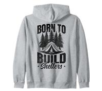 Bushcraft Survival & Camping Wilderness Bushcrafter Zip Hoodie