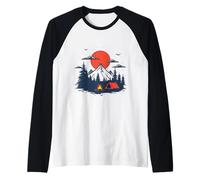 Bushcraft Wild Camping Raglan Baseball Tee