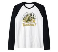 Bushcraft Wild Camping Raglan Baseball Tee